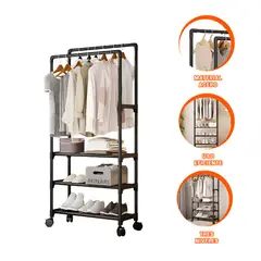 GENERICO - Pack6 Estante de Triple Espacio en Negro Y+Regalo Stickers