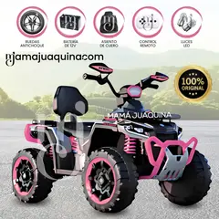 BEAUTIFUL - Cuatrimoto a Batería «HOLLICY II» con Control Remoto Pink