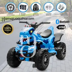 BEAUTIFUL - Cuatrimoto Mini a Batería para Niños «REX» Control Remoto Blue