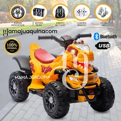 BEAUTIFUL - Cuatrimoto Mini a Batería para Niños «REX» Control Remoto Orange