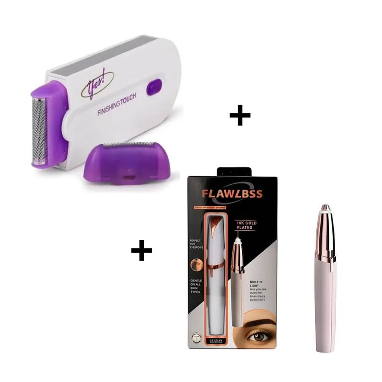 PACK Depilador Corporal YES + Depilador De Cejas Recargable