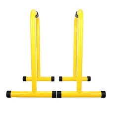 GENERICO - Barras Paralelas Multifuncional Dips Fondos Amarillo Importada