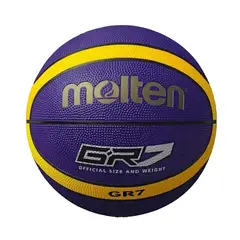 MOLTEN - Pelota Para Basket Bgr7 Goma MoradoAmarillo