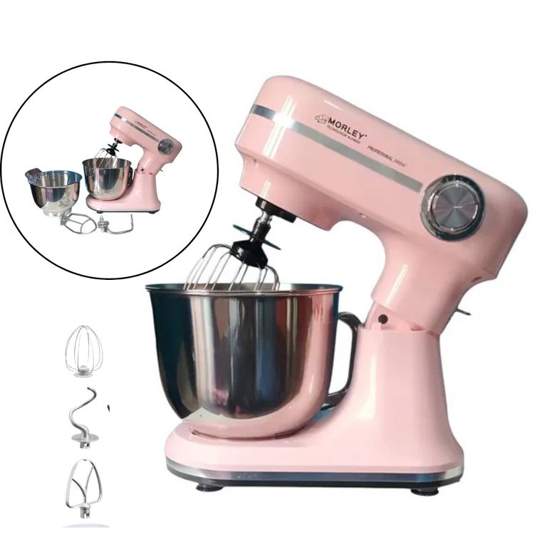 Batidora Profesional Planetaria 6.L ROSADO 2500 Watts