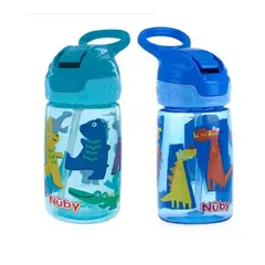 NUBY - TOMATODO PARA BEBE DE 360ML THIRSTY KIDS AZUL O VERDE