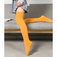 VARIOS - MEDIAS ENTERAS LARGAS BUCANERAS DIVERSOS COLORES MONOCOLOR