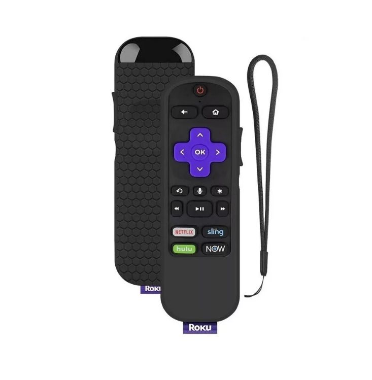 Funda case para control remoto roku express premiere ultra negro