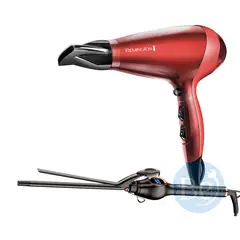 REMINGTON - Combo Secador Silk AC9096 y Rizador Kemei de 9mm