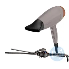 REMINGTON - Combo Secador Therapy Colágeno D26A y Rizador Kemei de 9mm