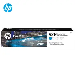 HP - Cartucho de Tinta 981Y Cian L0R13A PageWide 556dn 586dn Original