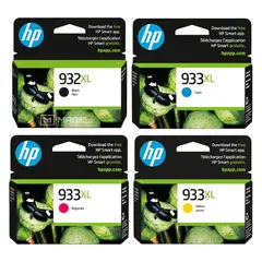 HP - Kit Tinta 932XL 933XL Negro Cian Magenta Amarillo OfficeJet 6700 7710 7610 Original