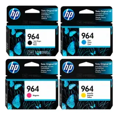 HP - Kit Tinta 964 Negro Cian Magenta Amarillo OfficeJet 9010 9020 Original