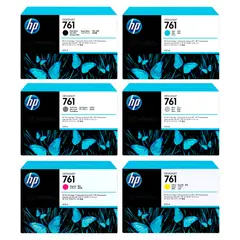 HP - Kit Tinta 761 Designjet Z6810 Z6200 Original - 400ml