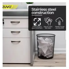 GENERICO - Tacho de Basura Papelera para Oficina Negro