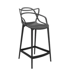 GENERICO - Silla bar negro nordica 65 cm alt