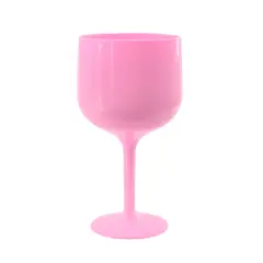 GENERICO - COPA ACRÍLICA ROSADO PARA VINO Y CÓCTELES FIESTAS EVENTOS Y BRINDIS