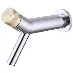 FRATELLI - MEZCLADORA MONOCOMANDO A LA PARED FANTINI BRONCE CROMADO & DORADO