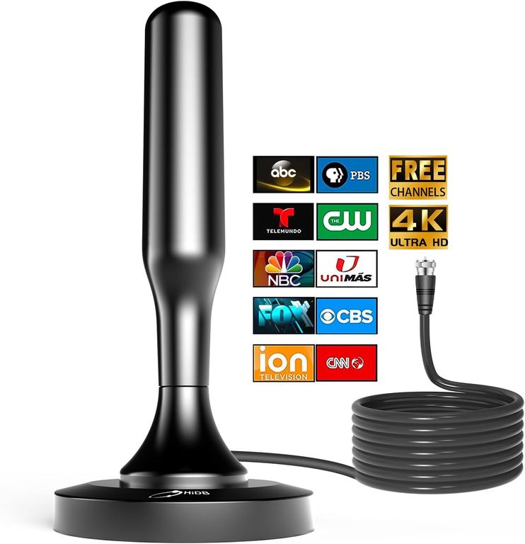 ANTENA TV DIGITAL 4K FHD SEÑAL AMPLIFICADA 5 mts