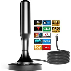 GENERICO - ANTENA TV DIGITAL 4K FHD SEÑAL AMPLIFICADA 5 mts