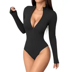 GENERICO - Body Manga Larga con cierre Anissa