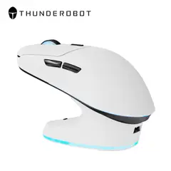THUNDEROBOT - Mouse Gamer Inalámbrico ML7 Con Base 12000dpi