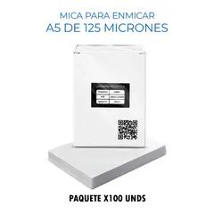 GENERICO - Mica para Enmicadora A5 de 125 Micrones x100