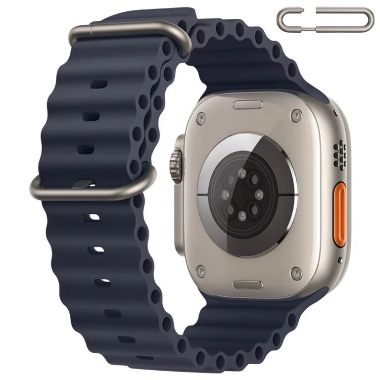 Correa Ocean Ultra para Apple Watch Color Gris Oscuro Hebilla Ajustable Titanio
