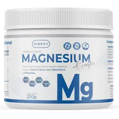 NIBRAY - Cloruro Magnesio Potasio Calcio y Vitamina C Magnesium Complex
