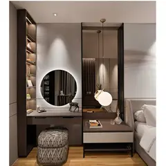 TU MESITA - Tocador más Velador y Estantes Moderno Della Color FumeCapri