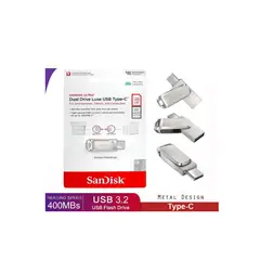 SANDISK - USB Flash Drive 128 Gb - Alta Velocidad Usb 3.2 GEN 1 Y Usb-C, Compacto Y Versátil