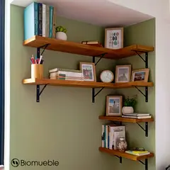 GENERICO - Set de Repisas Esquinero Ecopalets