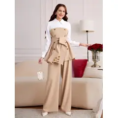 GENERICO - Conjunto de Blusa y Pantalón de Vestir para Mujer