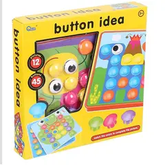 GENERICO - Rompecabezas 3D para Niños con Botones Coloridos