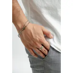 GENERICO - Pulsera Giovane Fina para Hombre