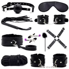 GENERICO - Kit Bondage BDSM de 10 piezas - Verveo