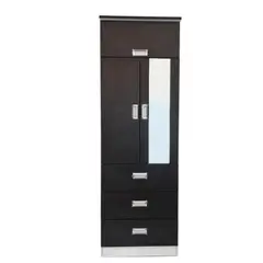 MUEBLES CRISOSTOMO - Ropero de Melamina 2 Puertas Wengue 60cm