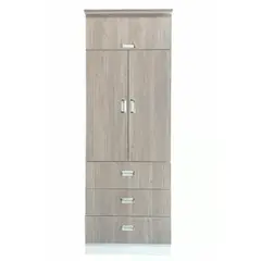 MUEBLES CRISOSTOMO - Ropero de Melamina 2 Puertas Malva 60cm