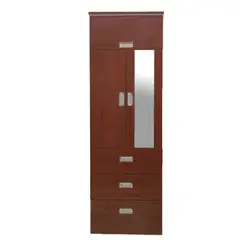 MUEBLES CRISOSTOMO - Ropero de Melamina 2 Puertas Cedro 60cm