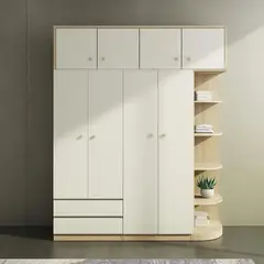 MUEBLES CRISOSTOMO - Ropero de Melamina Moderno Malva 200cm