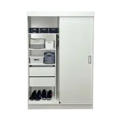 MUEBLES CRISOSTOMO - Ropero Closet de Moderno Blanco 120cm
