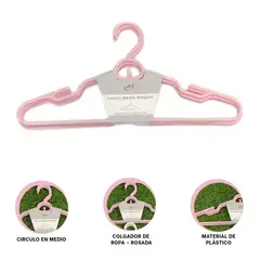 GENERICO - Pack4 Percha para Prenda 20x41cm Rosado Y+Papel de Regalo