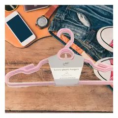 GENERICO - Pack6 Gancho para Organizar Blusas 20x41cm Rosado