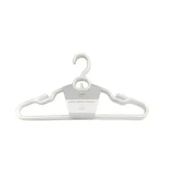 GENERICO - Colgador de Plastico para Ropa 20x41cm en Color Blanco