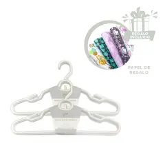 GENERICO - Colgador Resistente de 20x41cm en Blanco Y+Papel de Regalo