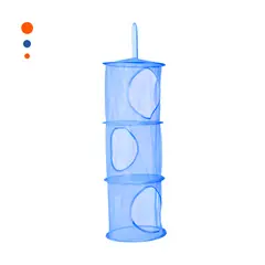 GENERICO - Red Organizadora Colgante con 3 Niveles en Color Azul