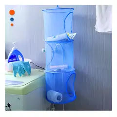 GENERICO - Pack2 Red Organizadora Colgante con 3 Niveles en Color Azul