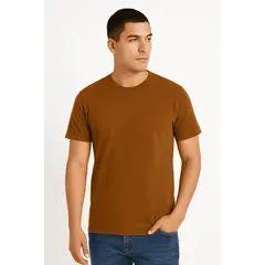 GENERICO - Polos Básicos Pack 3 - Color Marrón Claro