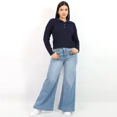 JAROLA - Pantalón Wide Leg Mide Rise Olivia
