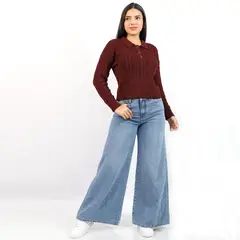 JAROLA - Pantalón Palazo Denim Angela