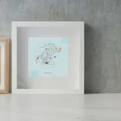 UN PAN CON MANGO - Cuadro “Toda la vida” 26cm x 26cm